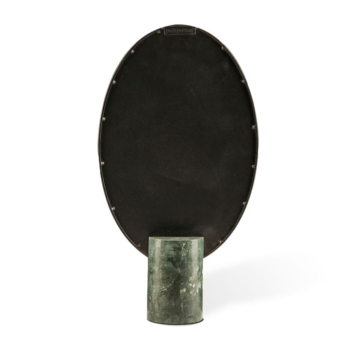 Oval Marble table mirror, Green POLSPOTTEN