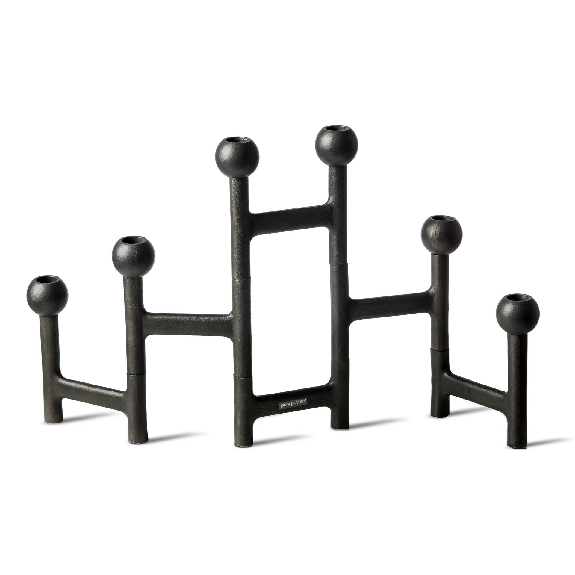 Round Folding candlestick 56x30 cm, Dark grey POLSPOTTEN