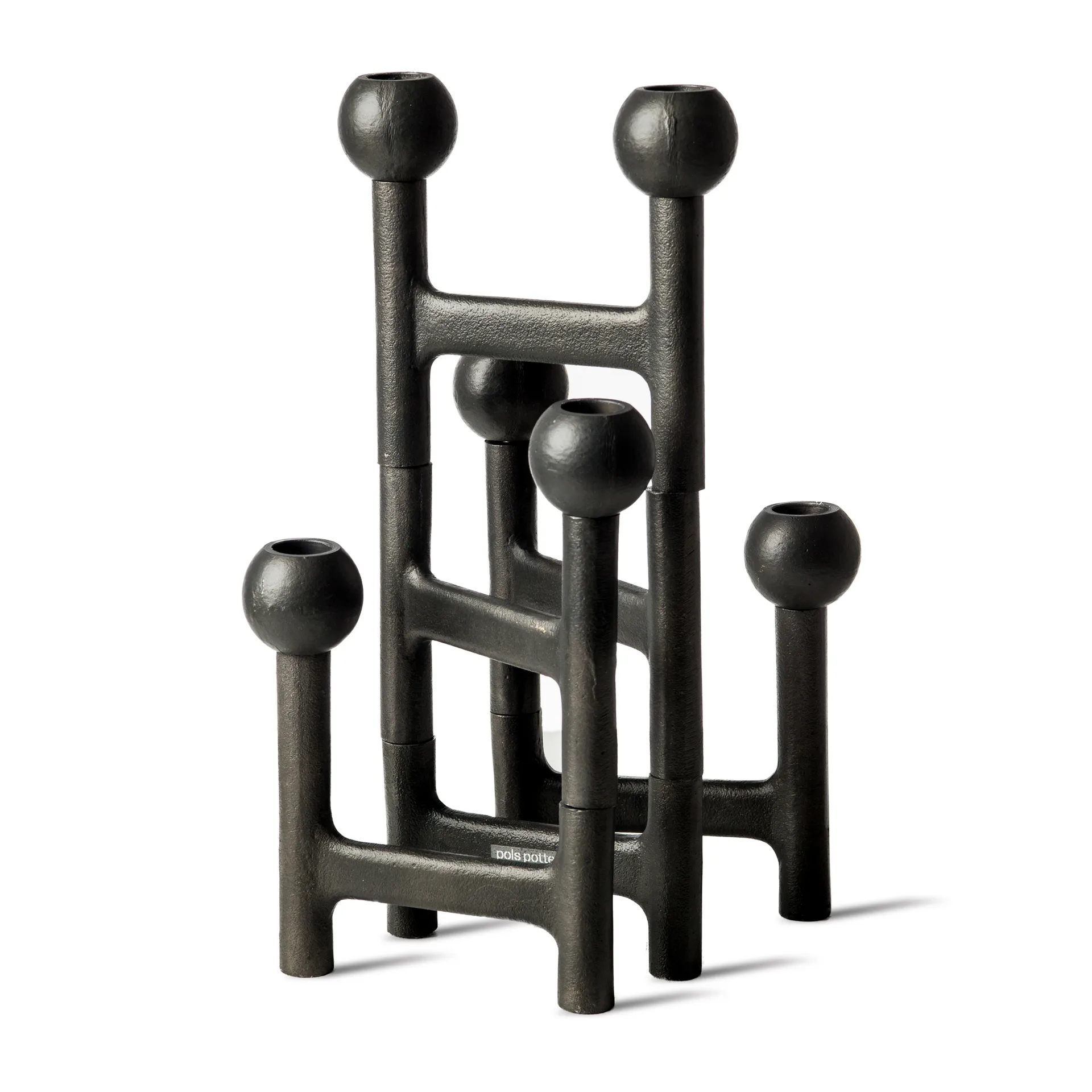 Round Folding candlestick 56x30 cm, Dark grey POLSPOTTEN