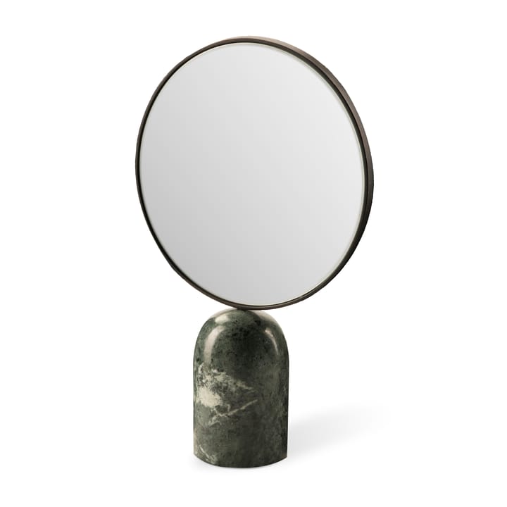 Round Marble table mirror - Green - POLSPOTTEN