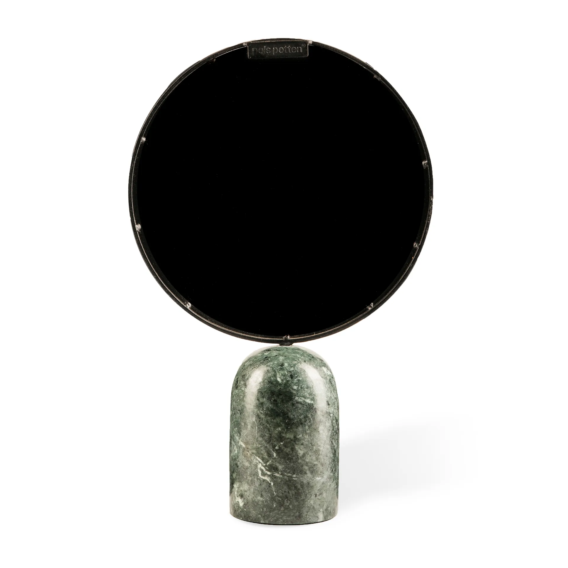 Round Marble table mirror, Green POLSPOTTEN