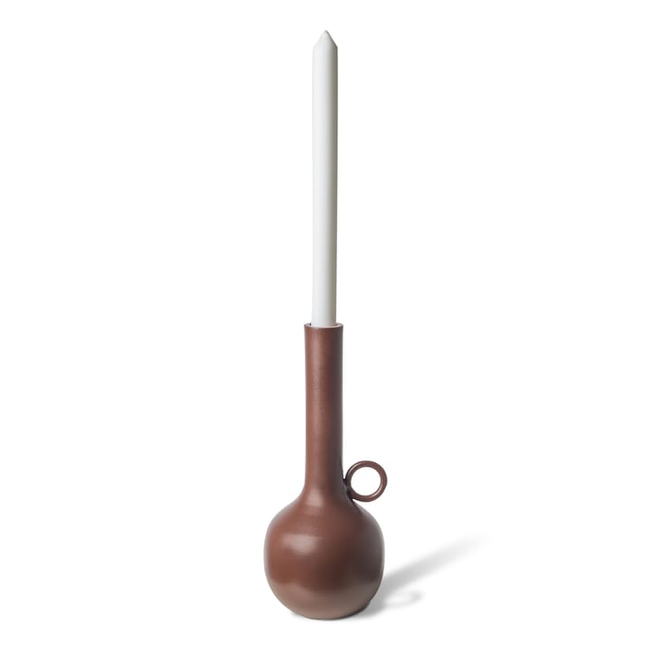 Spartan candle holder M 26 cm - Cognac - POLSPOTTEN
