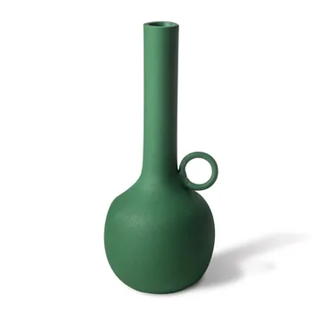 Spartan candle holder M 26 cm - Dark green - POLSPOTTEN