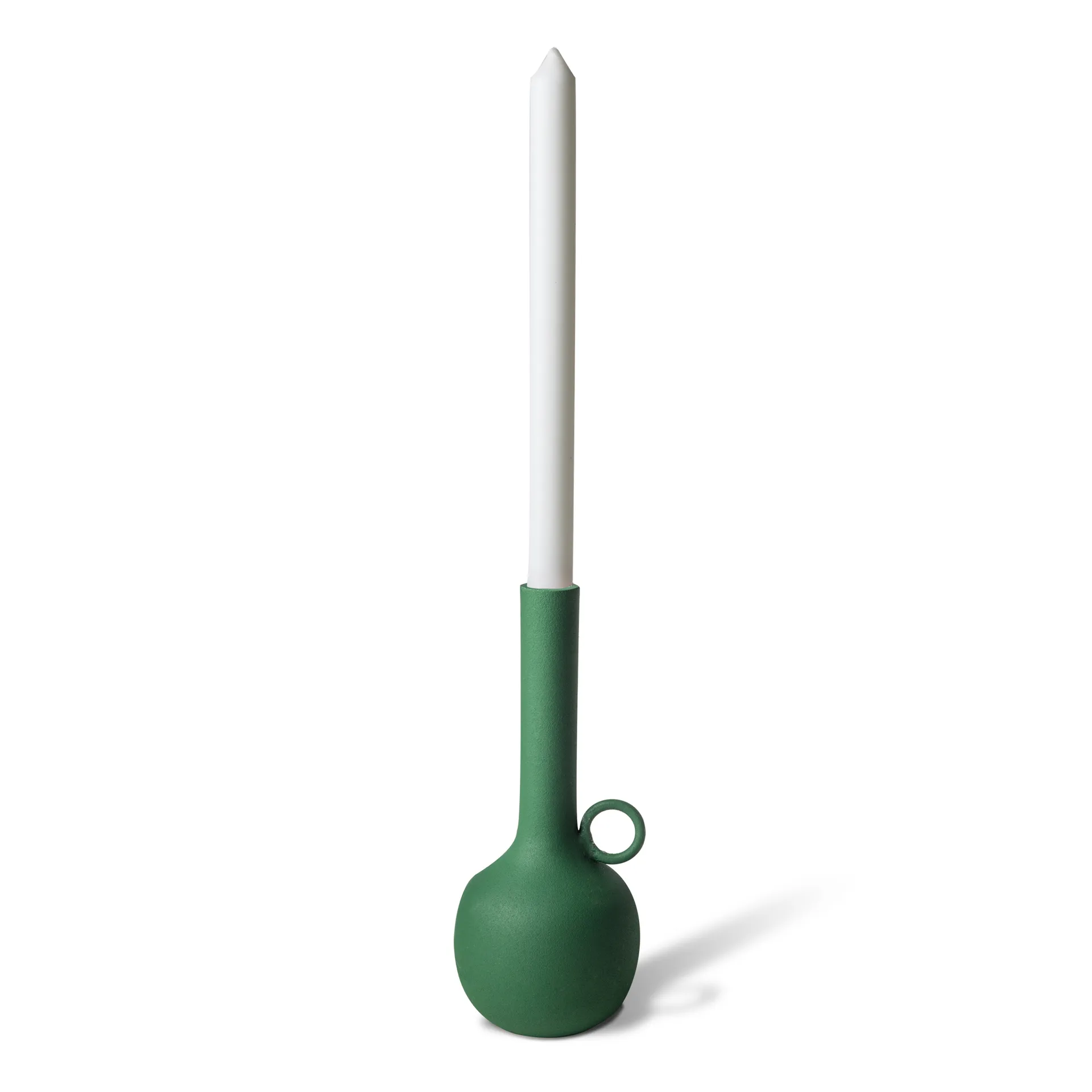 Spartan candle holder M 26 cm, Dark green POLSPOTTEN