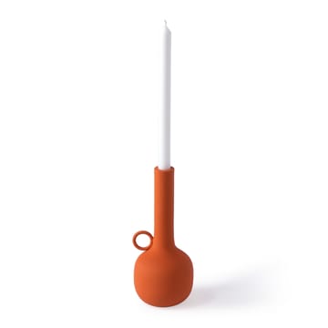 Spartan candle holder M 26 cm - Orange - POLSPOTTEN