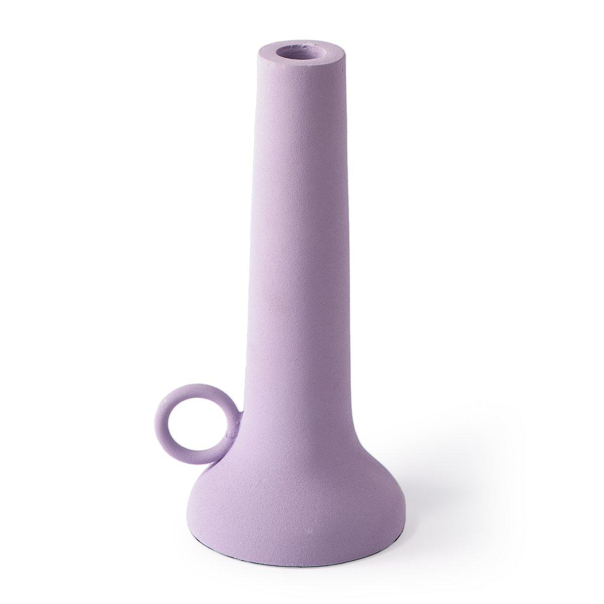 POLSPOTTEN Spartan candle holder S 22 cm Lilac | Scandinavian Design | Candle holders | Purple