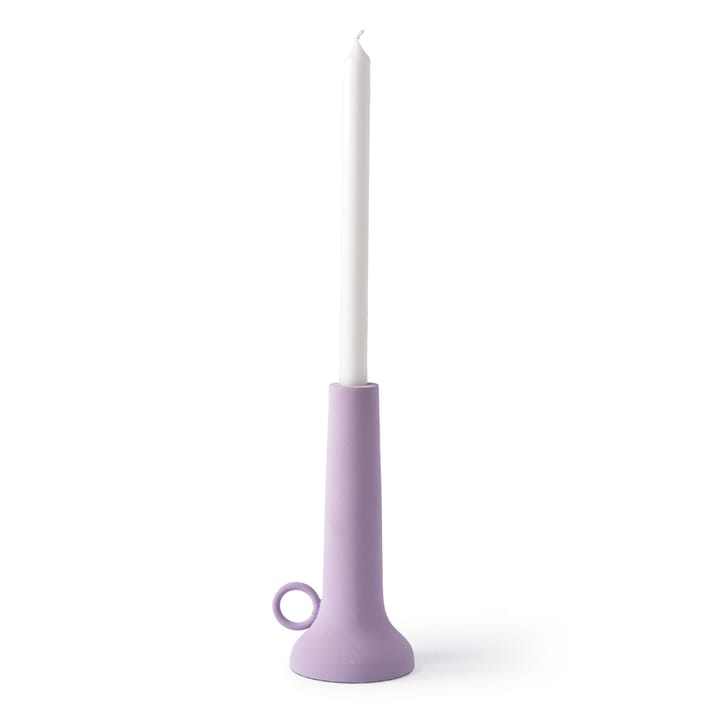 Spartan candle holder S 22 cm - Lilac - POLSPOTTEN