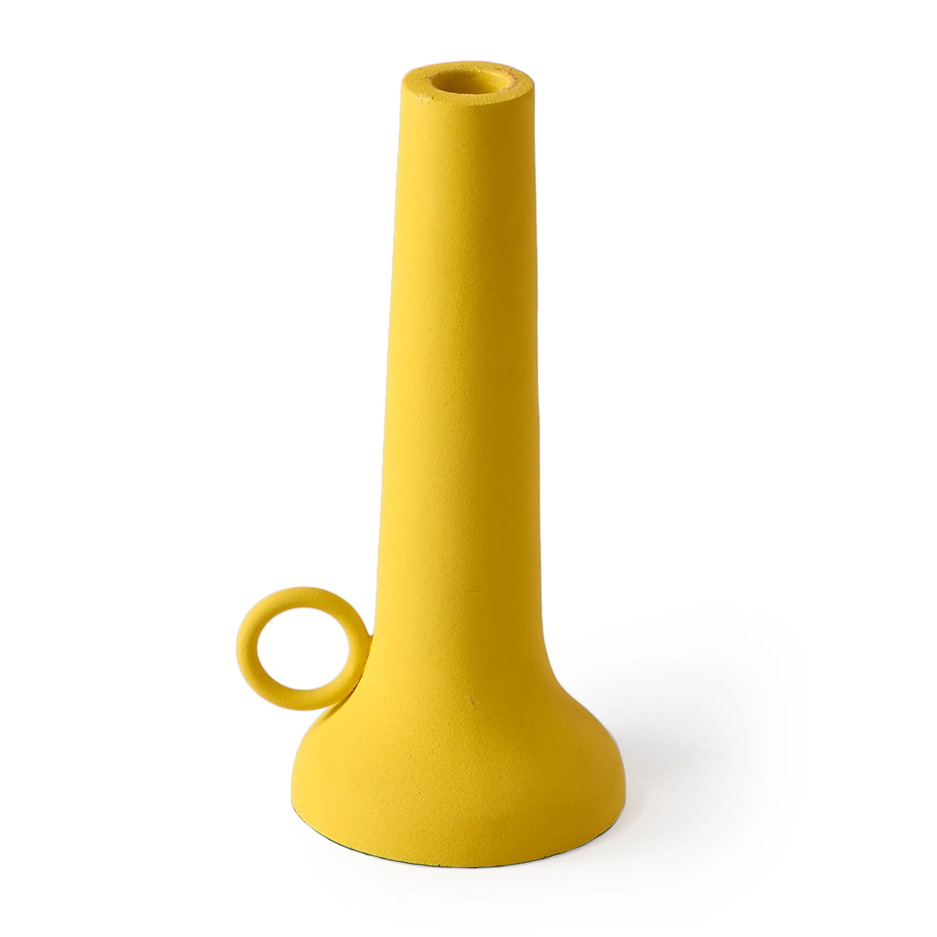 Spartan candle holder S 22 cm, Yellow POLSPOTTEN