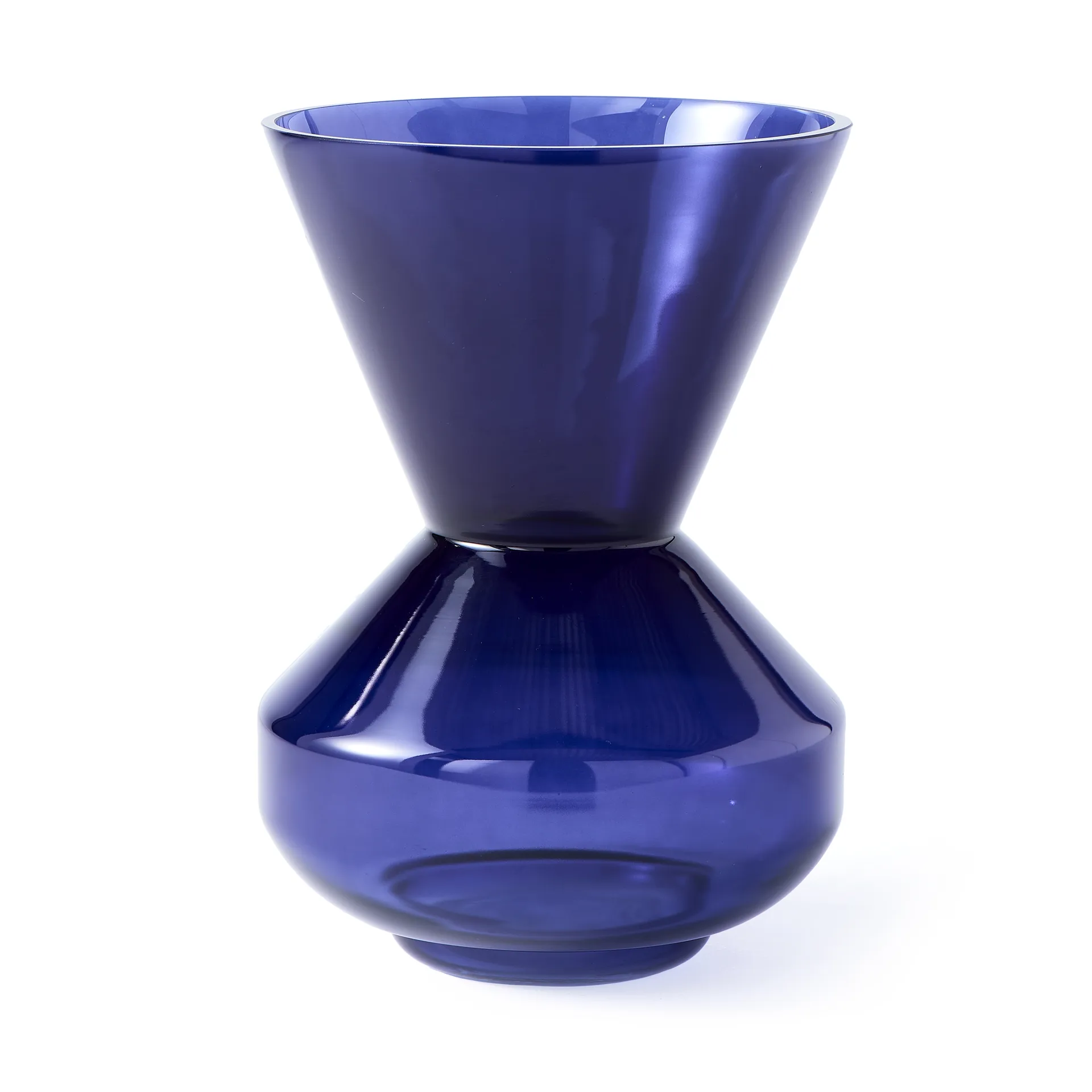 Thick neck vase 40 cm, Dark blue POLSPOTTEN