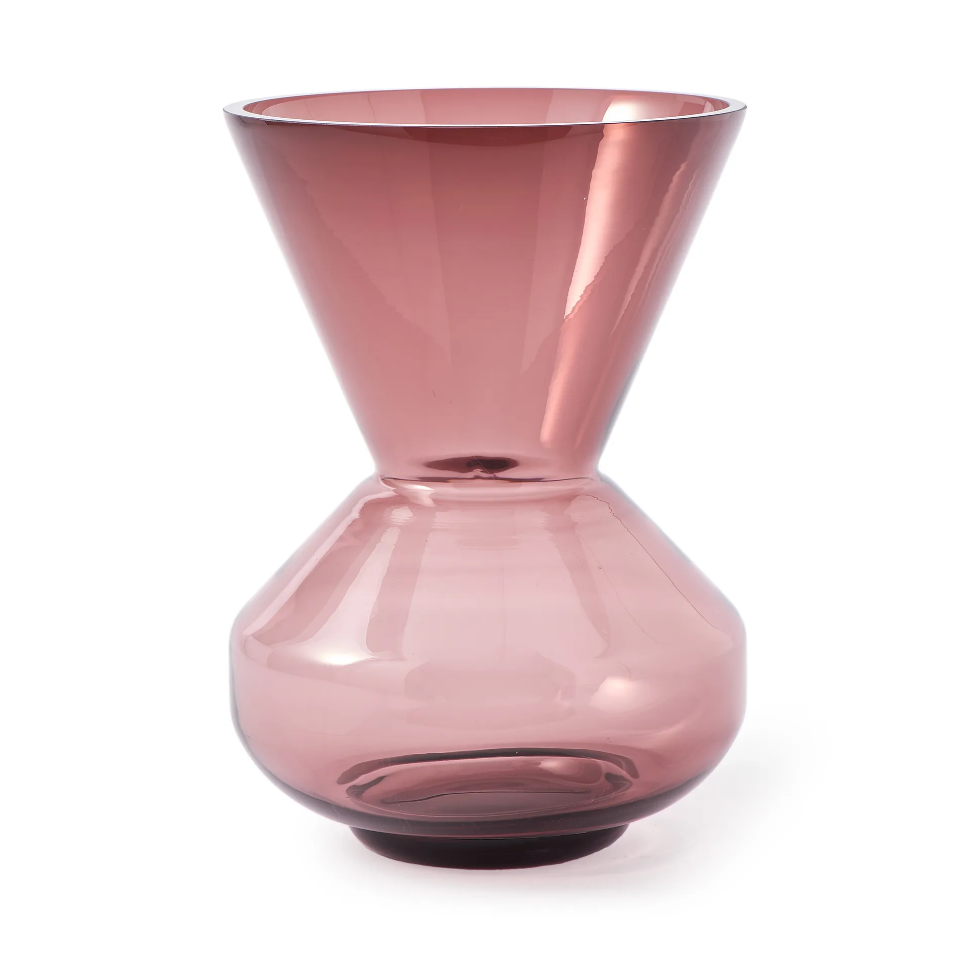 Thick neck vase 40 cm, Pink-purple POLSPOTTEN