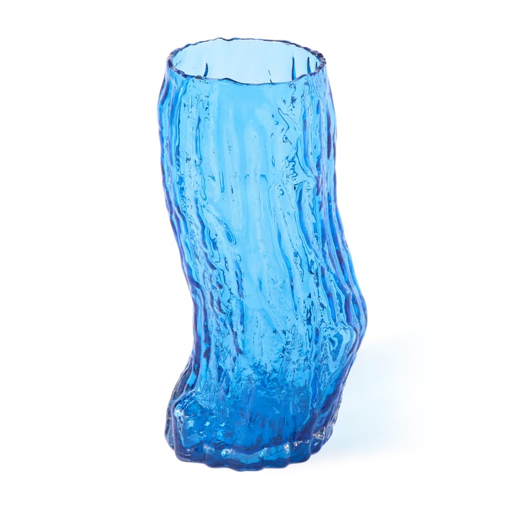 Tree log vase M 44 cm - Blue - POLSPOTTEN