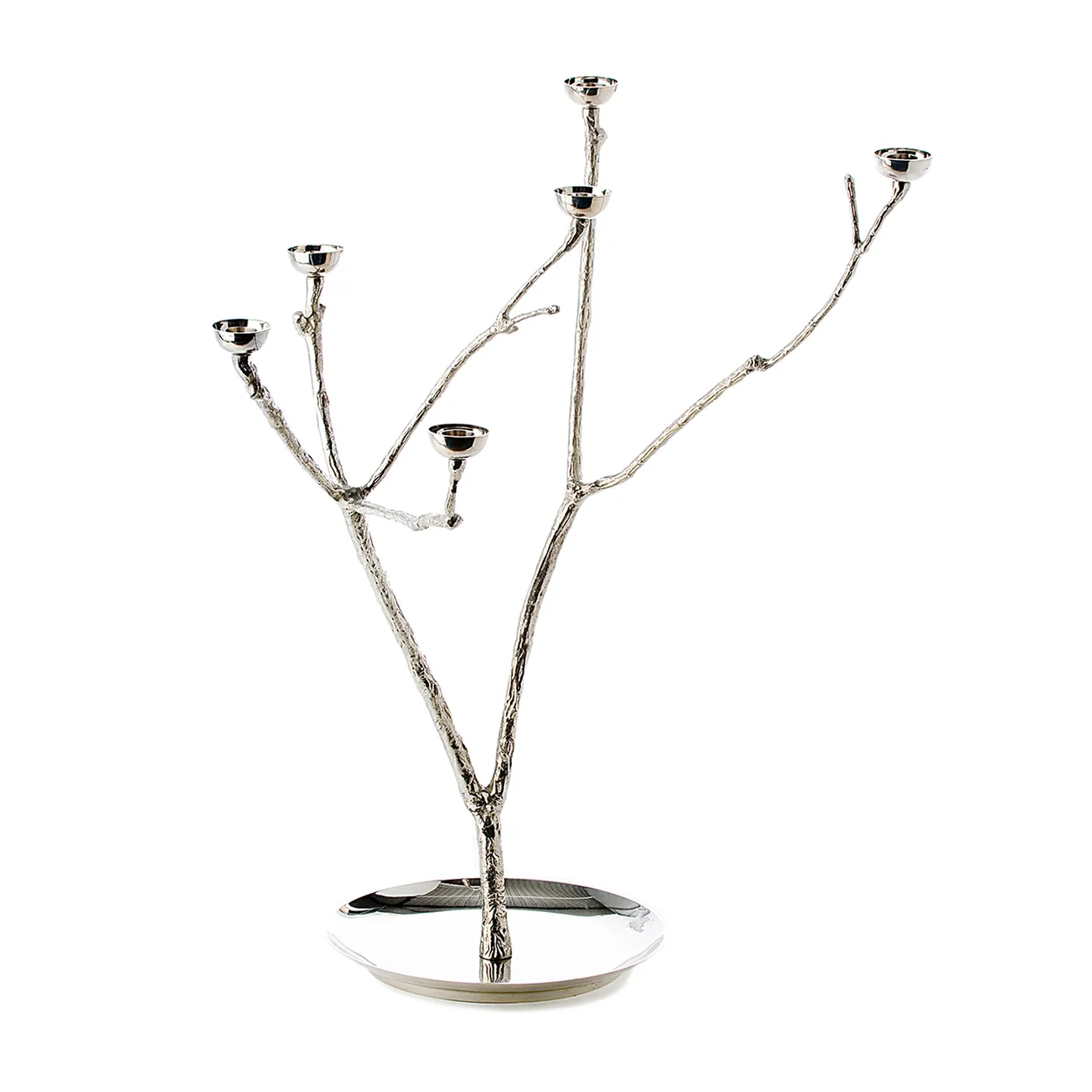 POLSPOTTEN Twiggy candlestick L 65 cm Silver | Scandinavian Design | Candle holders | Silver-coloured