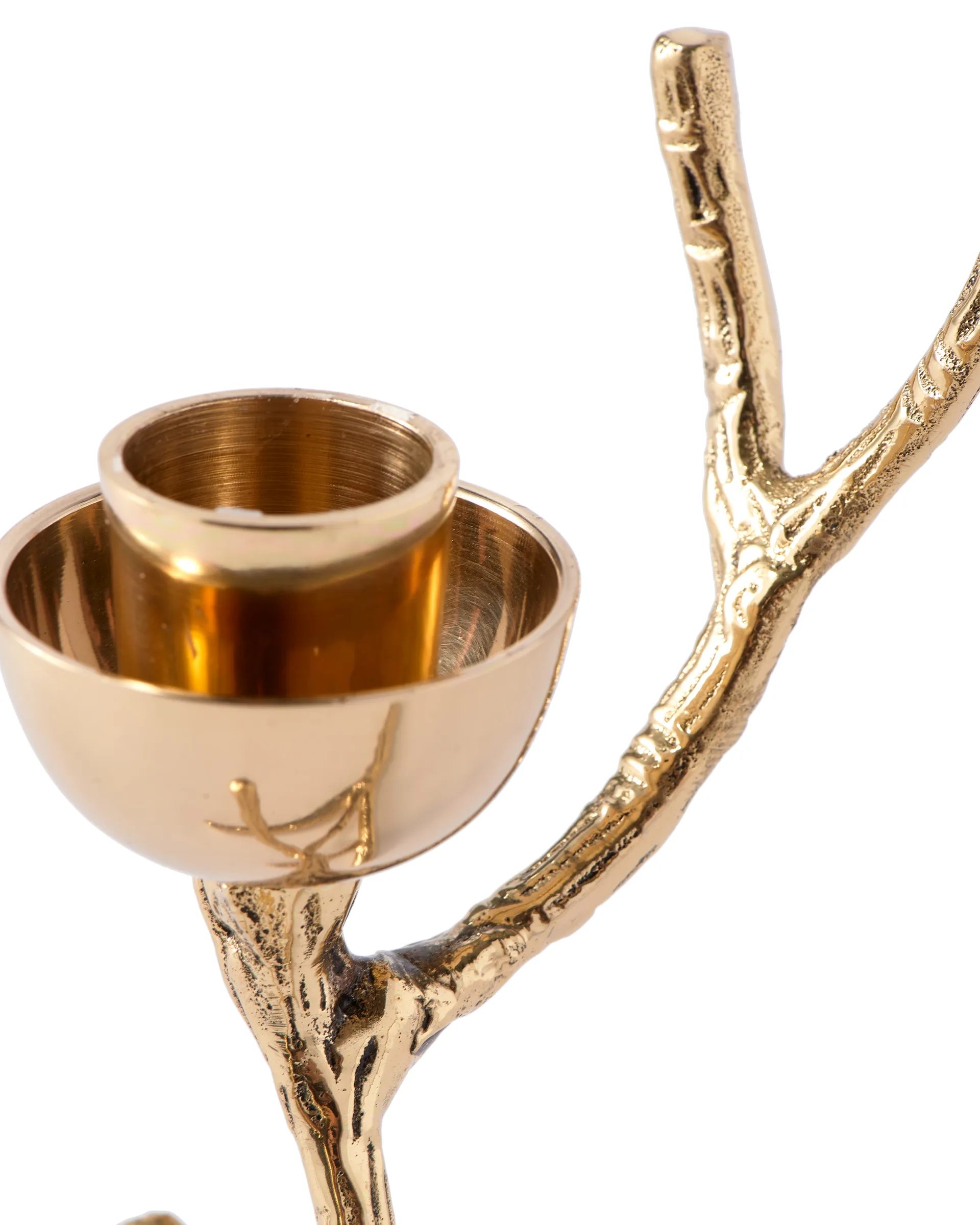Twiggy candlestick S 14 cm, Gold POLSPOTTEN