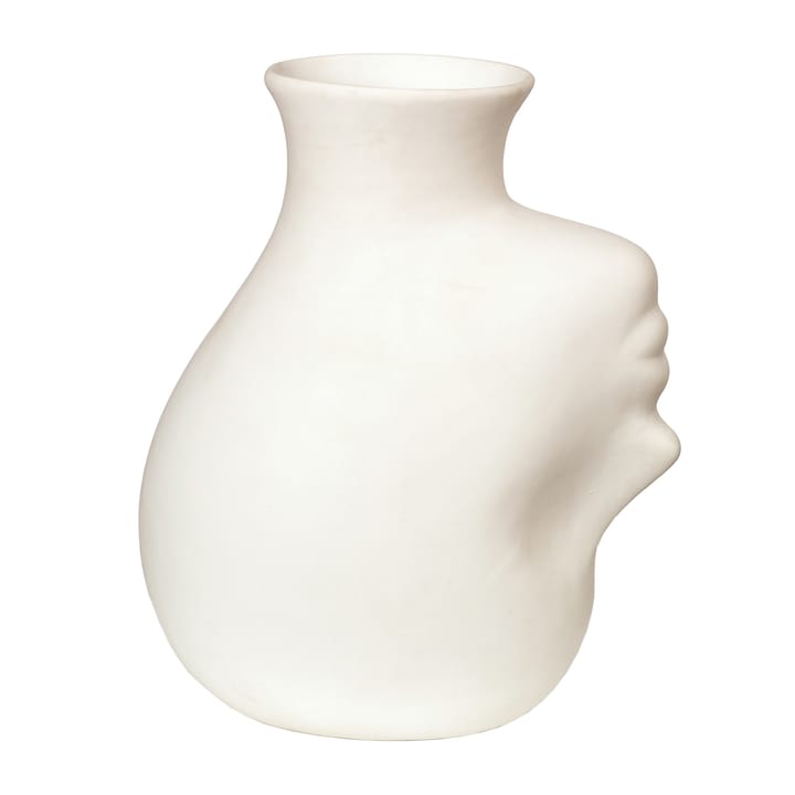 Upside-down head vase 25 cm - White - POLSPOTTEN