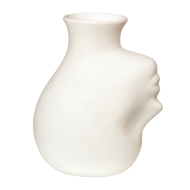 POLSPOTTEN Upside-down head vase 25 cm White