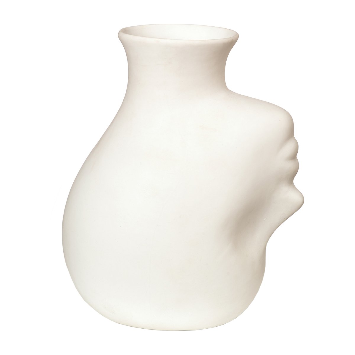 POLSPOTTEN Upside-down head vase 25 cm White