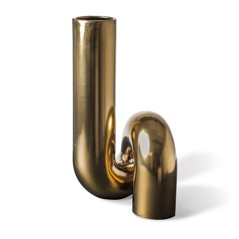 POLSPOTTEN Yourtube vase 37 cm Gold