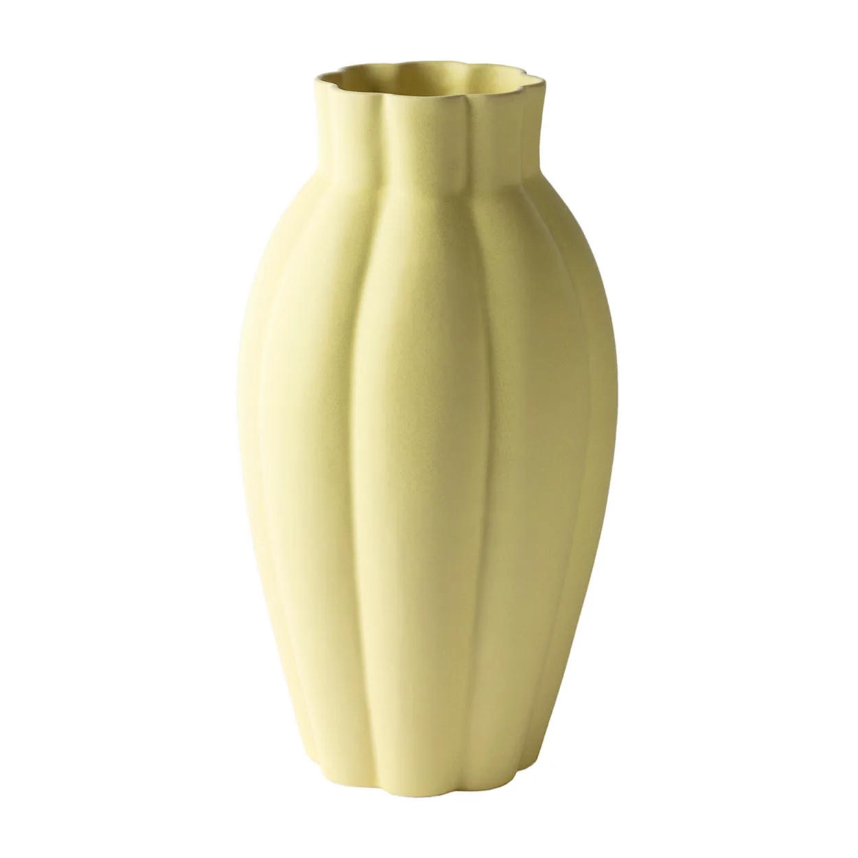 PotteryJo Birgit vase 35 cm Pale Yellow | Scandinavian Design | Vases | Yellow