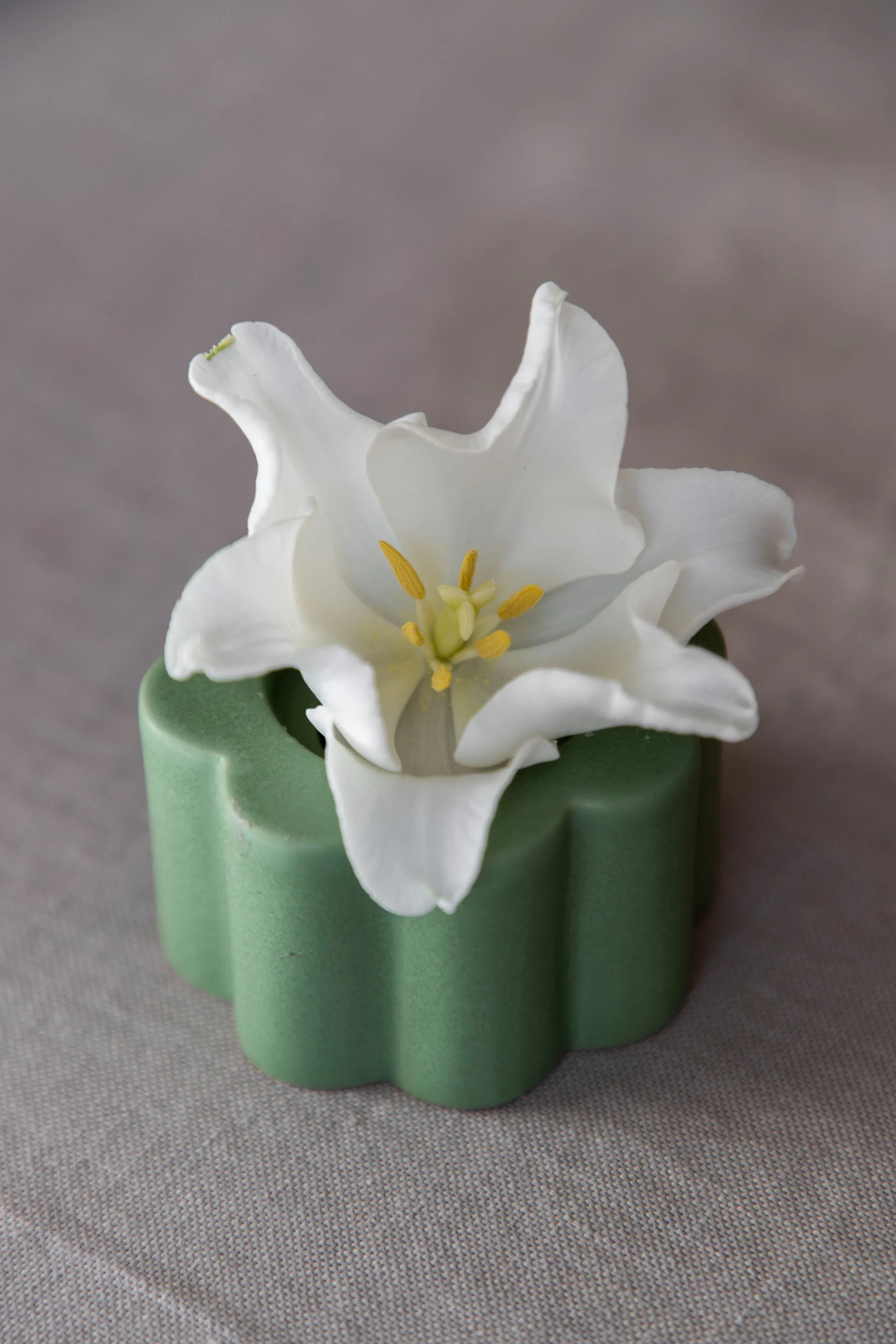 Birgit vase/candle sticks 5 cm, Olive PotteryJo