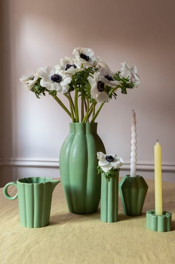 Birgit vase/candle sticks 5 cm - Olive - PotteryJo