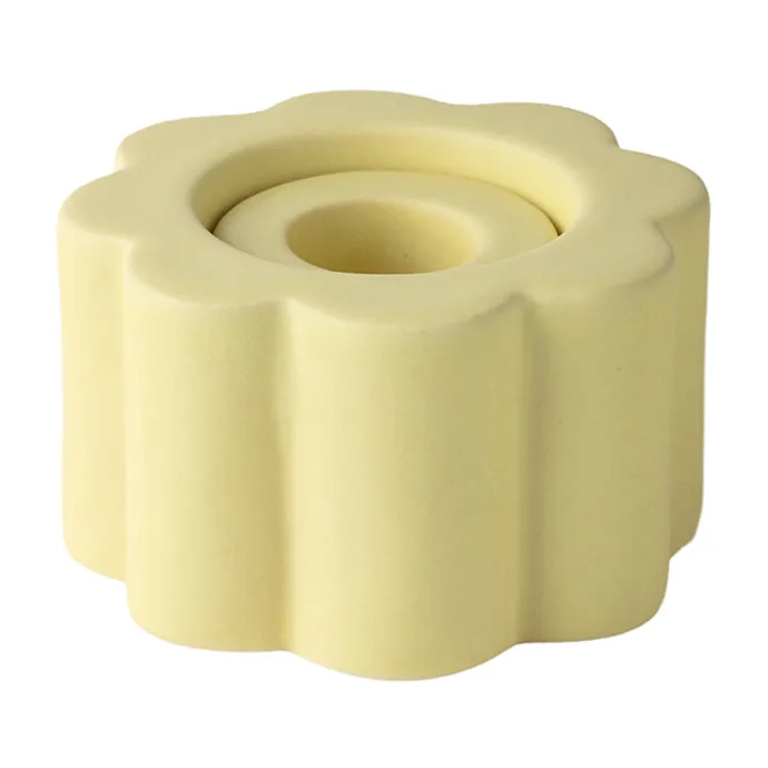 PotteryJo Birgit vase/candle sticks 5 cm Pale Yellow