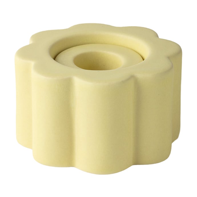 PotteryJo Birgit vase/candle sticks 5 cm Pale Yellow