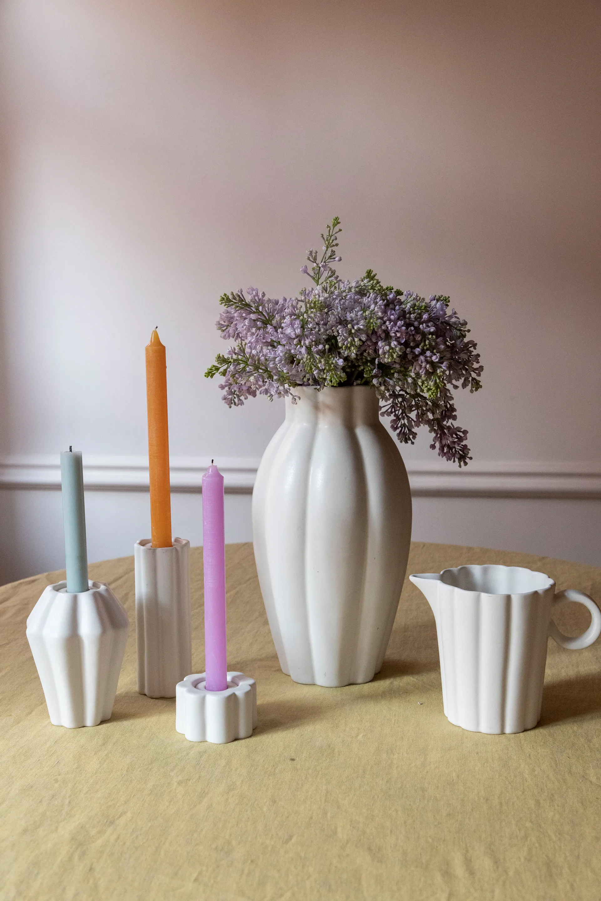 Birgit vase/lantern 17 cm, Shell PotteryJo