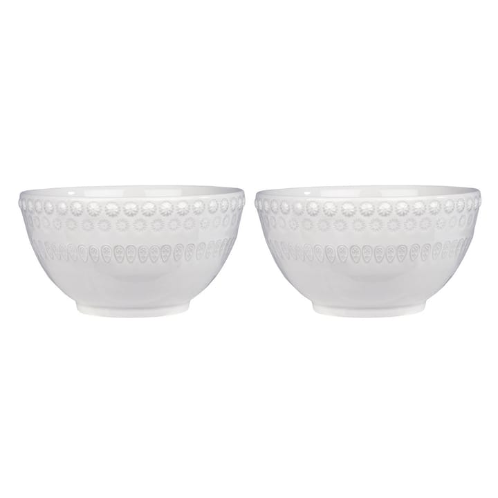 Daisy bowl 35 cl 2-pack - white (white) - PotteryJo