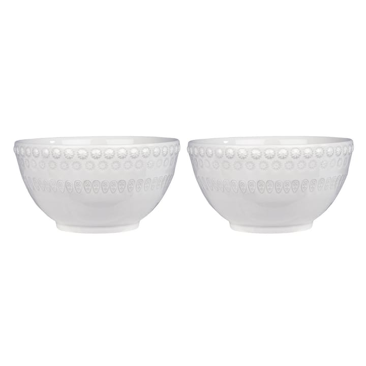 Daisy bowl 35 cl 2-pack - white (white) - PotteryJo