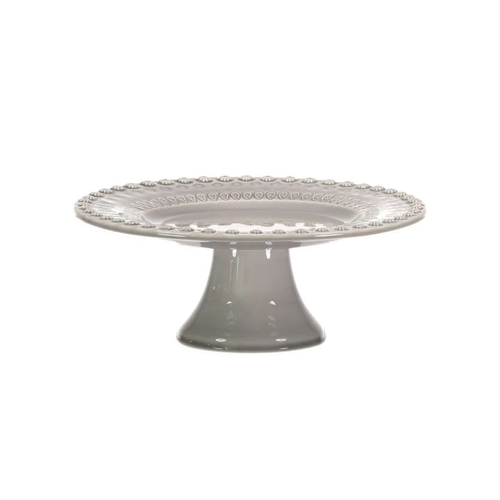 Daisy cake plate Ø 22 cm - soft grey - PotteryJo