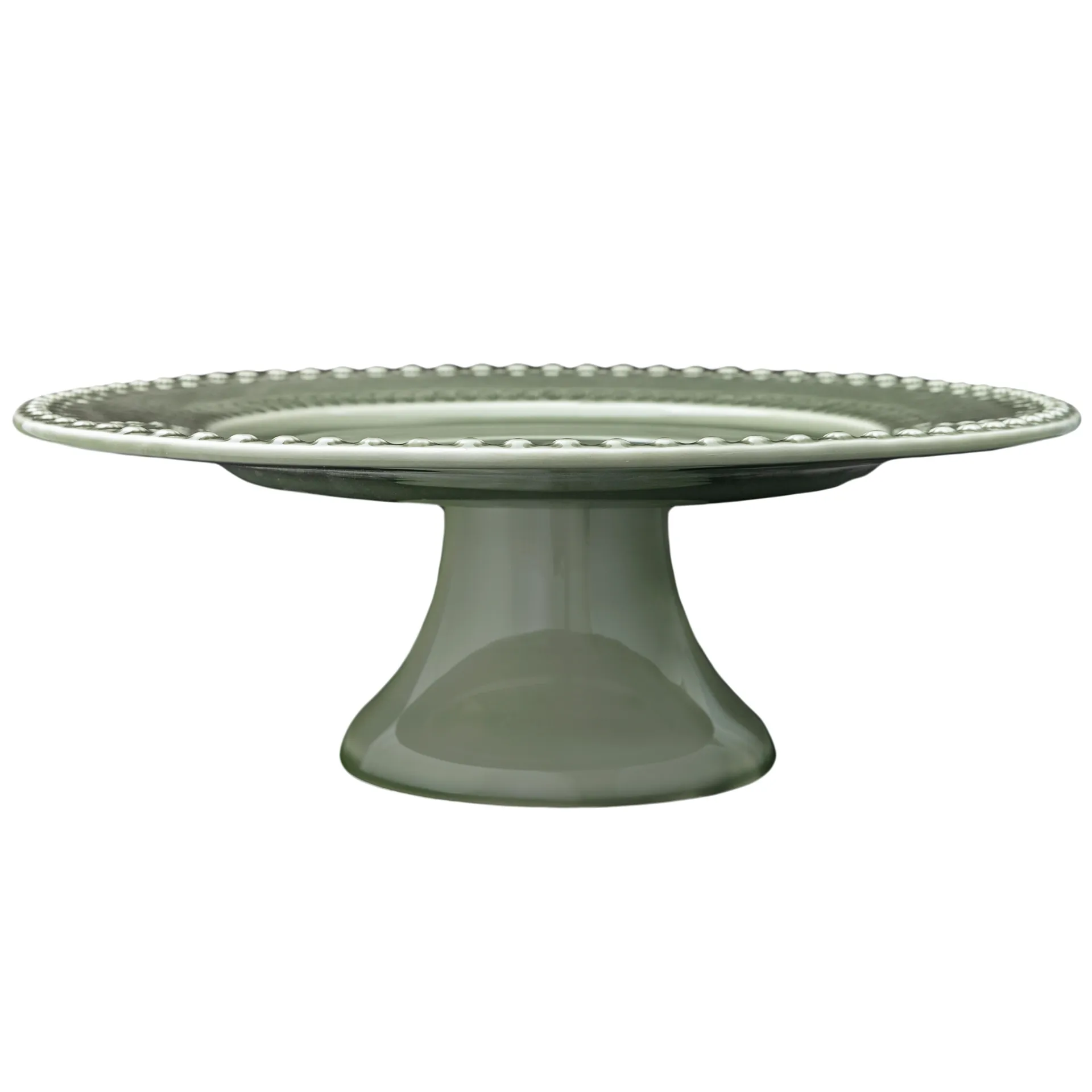Daisy cake plate Ø 35 cm, faded army PotteryJo