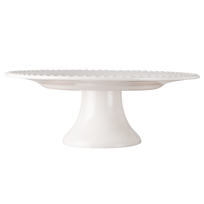 Daisy cake plate Ø 35 cm - white - PotteryJo