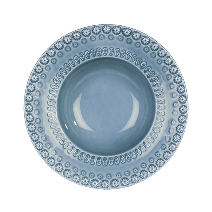 Daisy deep plate Ø 21 cm - dusty blue - PotteryJo