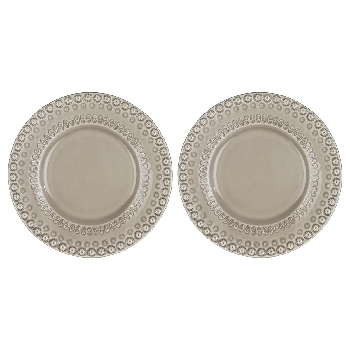 PotteryJo Daisy dessert plate Ø22 cm 2-pack greige (beige)
