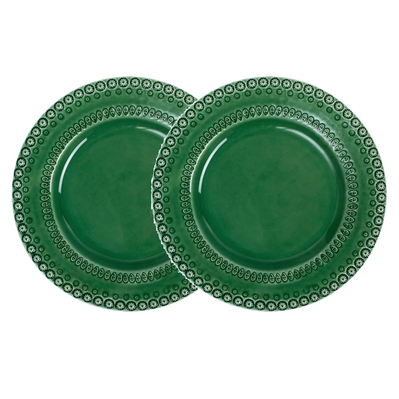 Daisy dinner plate Ø 29 cm 2-pack, forest (darkgreen) PotteryJo