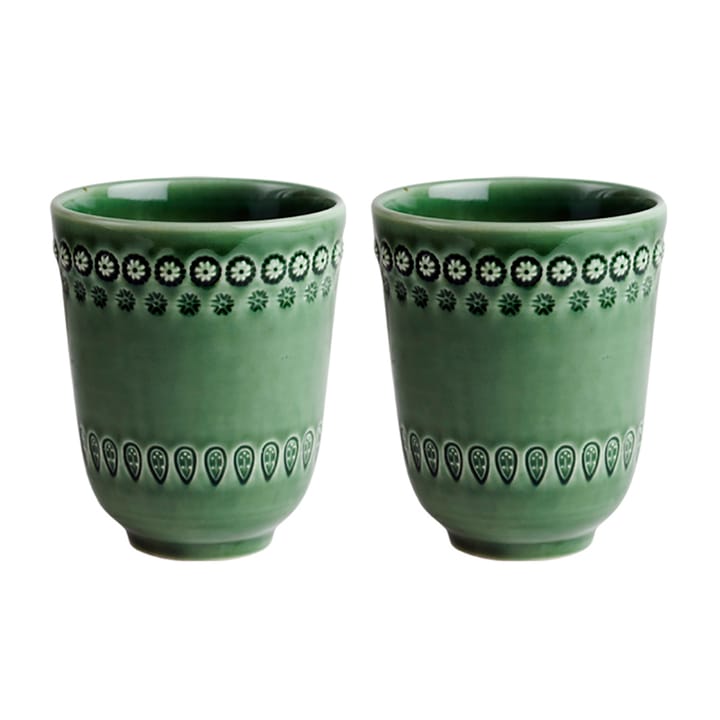 Daisy mug 35 cl 2-pack - forest (darkgreen) - PotteryJo