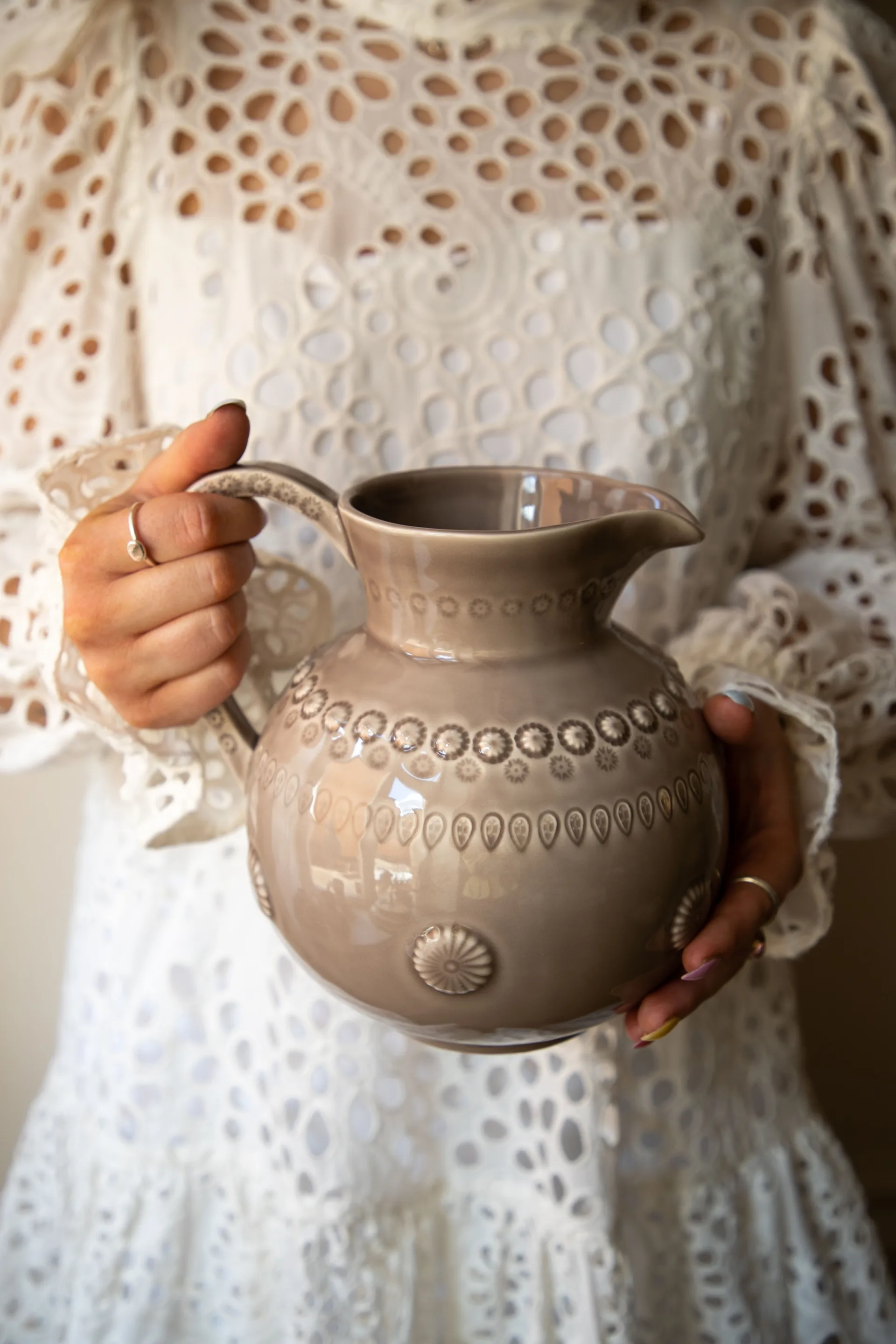 Daisy pot 1.8 L, greige PotteryJo