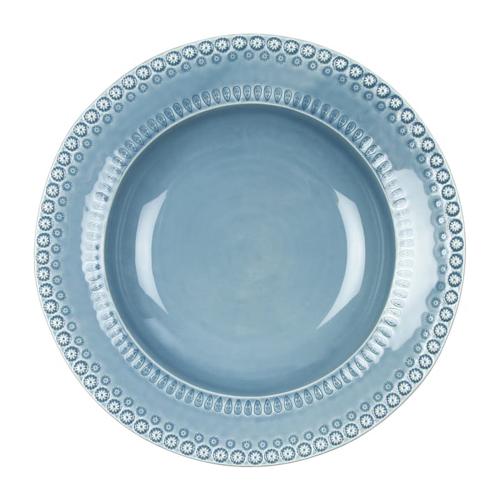 Daisy serving bowl Ø 35 cm - dusty blue (blue) - PotteryJo