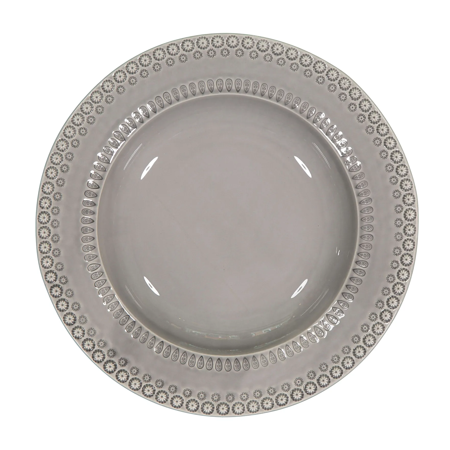Daisy serving bowl Ø 35 cm, soft grey (grey) PotteryJo