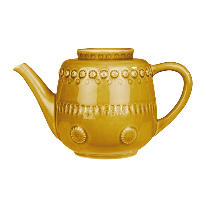 Daisy teapot - sienna - PotteryJo