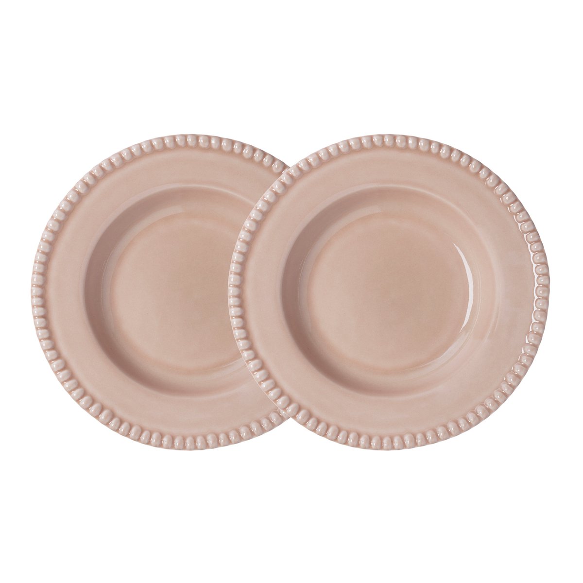 PotteryJo Daria deep plate o26 cm 2-pack Accolade | Scandinavian Design | Deep plates | Pink
