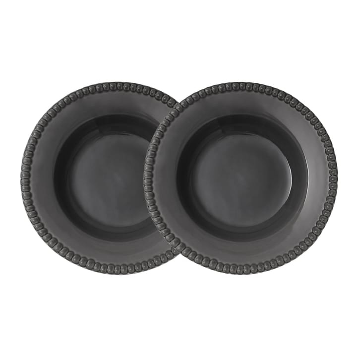 Daria deep plate Ø26 cm 2-pack - clean grey - PotteryJo