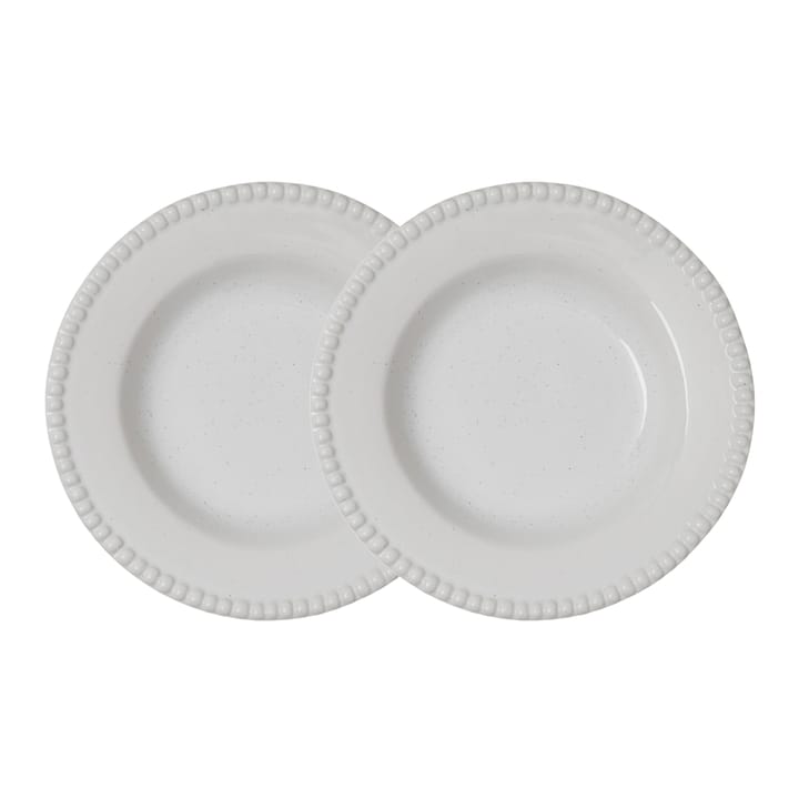 Daria deep plate Ø26 cm 2-pack - Cotton white shiny - PotteryJo
