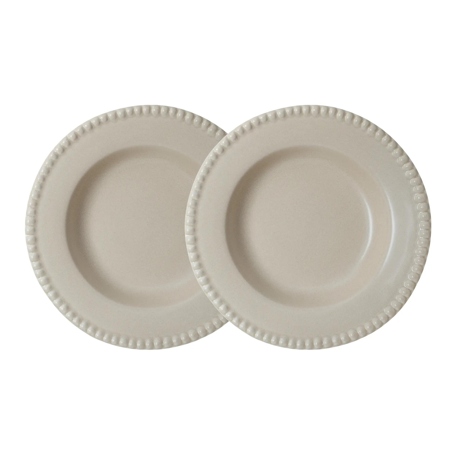 Daria deep plate Ø26 cm 2-pack, Sand PotteryJo