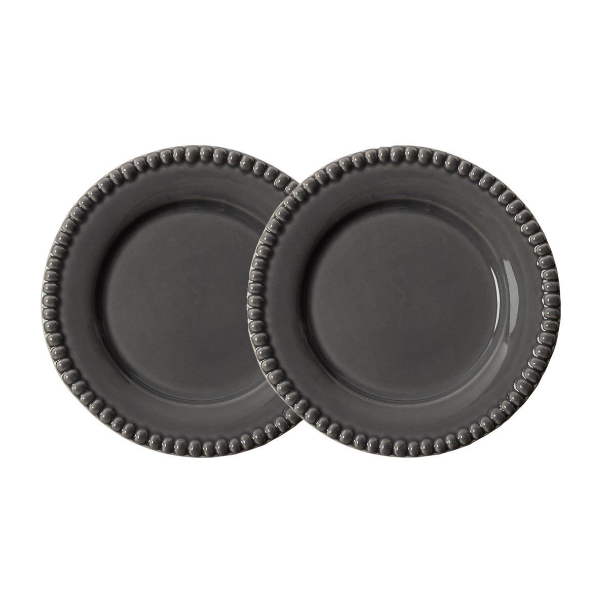 PotteryJo Daria dessert plate o22 cm 2-pack clean grey