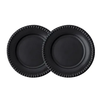 Daria dessert plate Ø22 cm 2-pack - ink black - PotteryJo