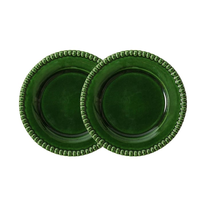 Daria dessert plate Ø22 cm 2-pack - Moss - PotteryJo