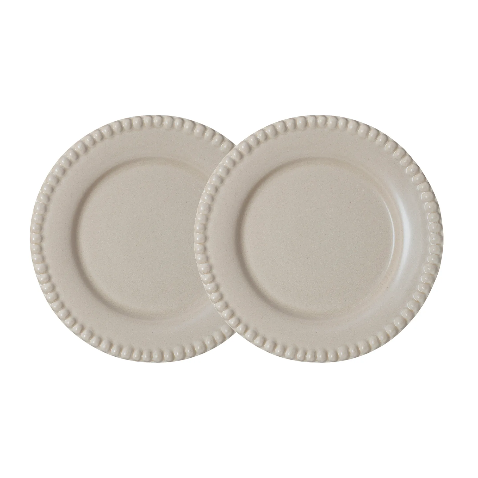 Daria dessert plate Ø22 cm 2-pack, Sand PotteryJo