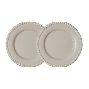 Daria dessert plate Ø22 cm 2-pack - Sand - PotteryJo