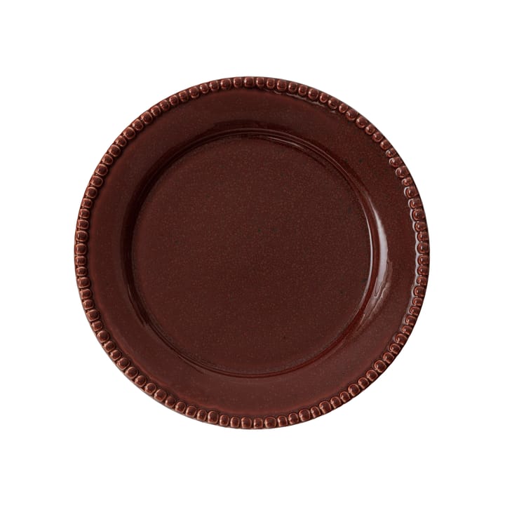 Daria dessert plate  Ø 22 cm - Bordeaux - PotteryJo